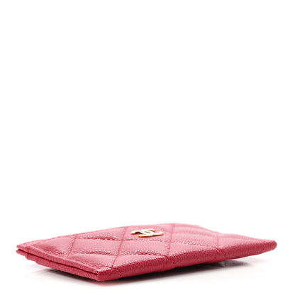 Chanel Caviar Quilted Card Holder Dark Red 4 of 9