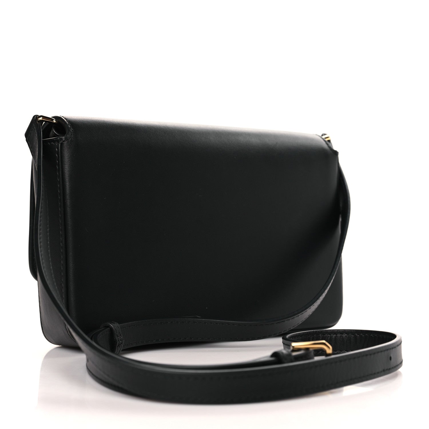 Burberry Grainy Calfskin Vintage Check Hampshire Crossbody Black 3 of 8