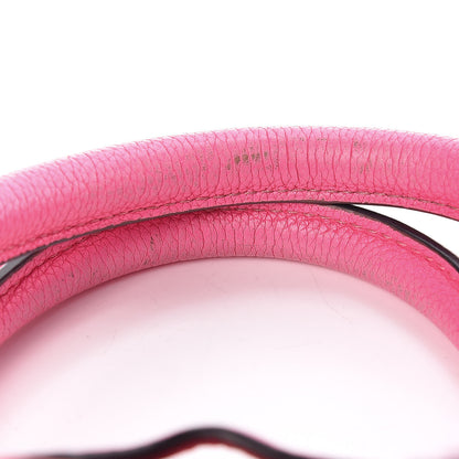 Celine Drummed Calfskin Mini Luggage Fluo Pink 16 of 20