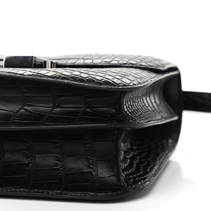 Hermes Matte Alligator Lizard Constance 24 Black Ombre 9 of 9