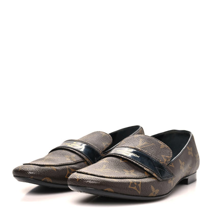 Louis Vuitton Monogram Upper Case Flat Loafer 37.5 4 of 9
