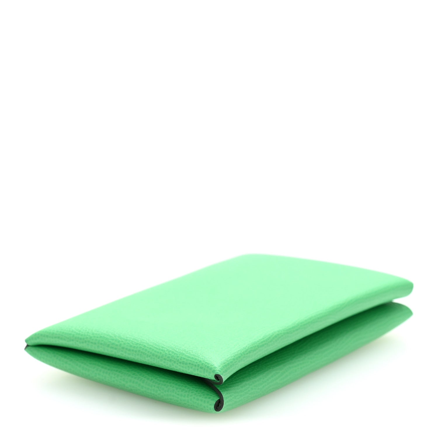 Hermes Madame Calfskin Calvi Card Case Menthe 4 of 7