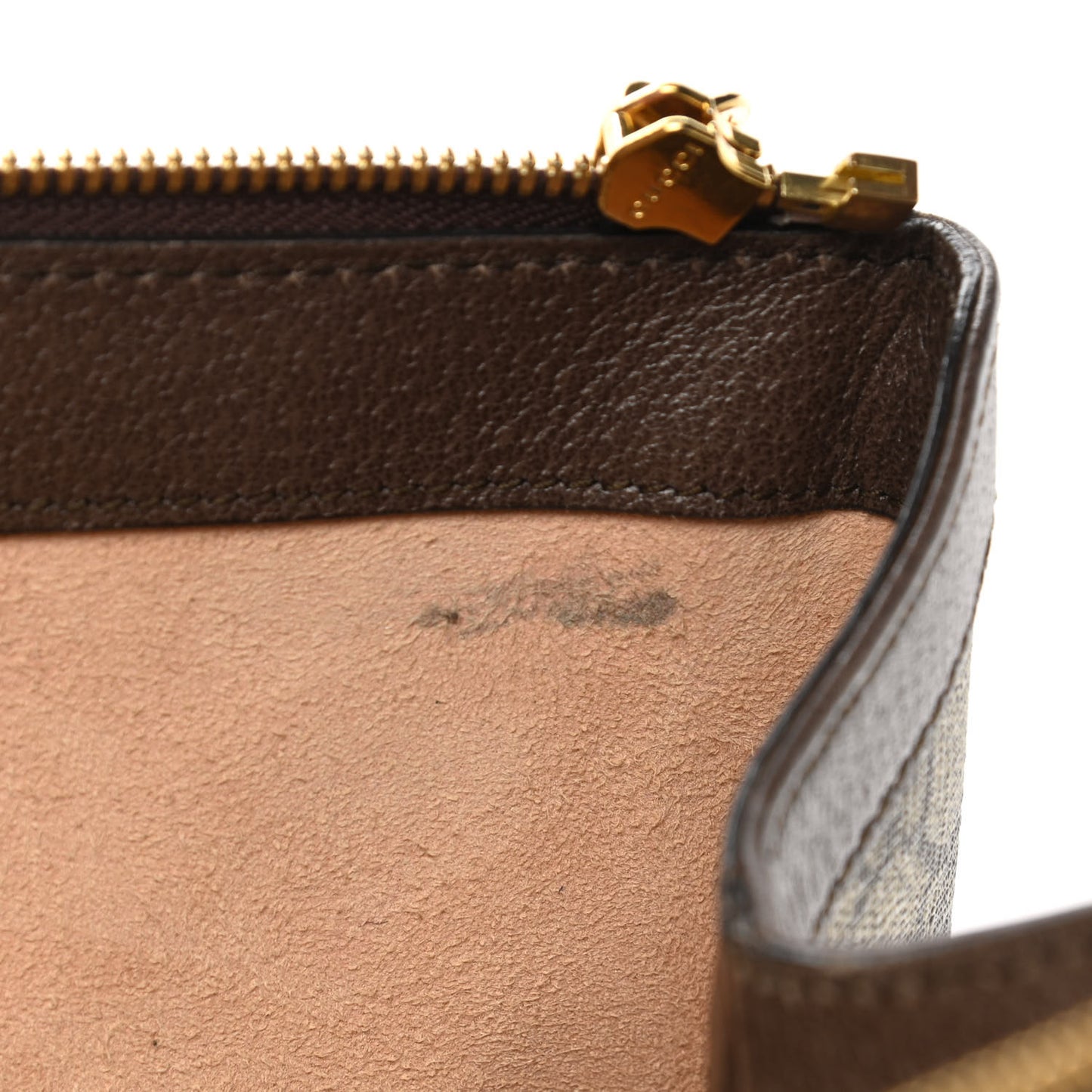 GG Supreme Monogram Web Medium Ophidia Tote Bag Brown