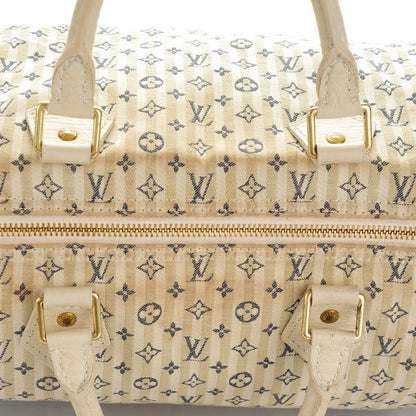 Louis Vuitton Mini Lin Croisette Speedy 30 Blue 5 of 9