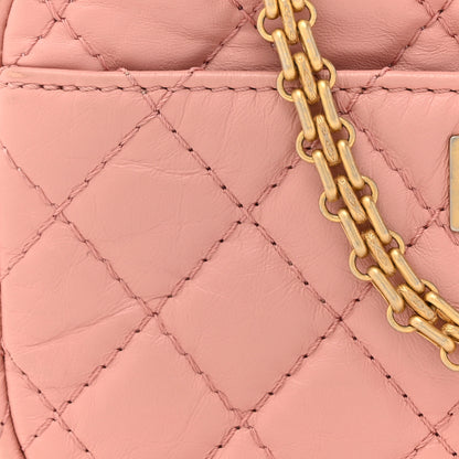 Chanel Aged Calfskin Quilted Mini Reissue Camera Case Pink 8 of 13