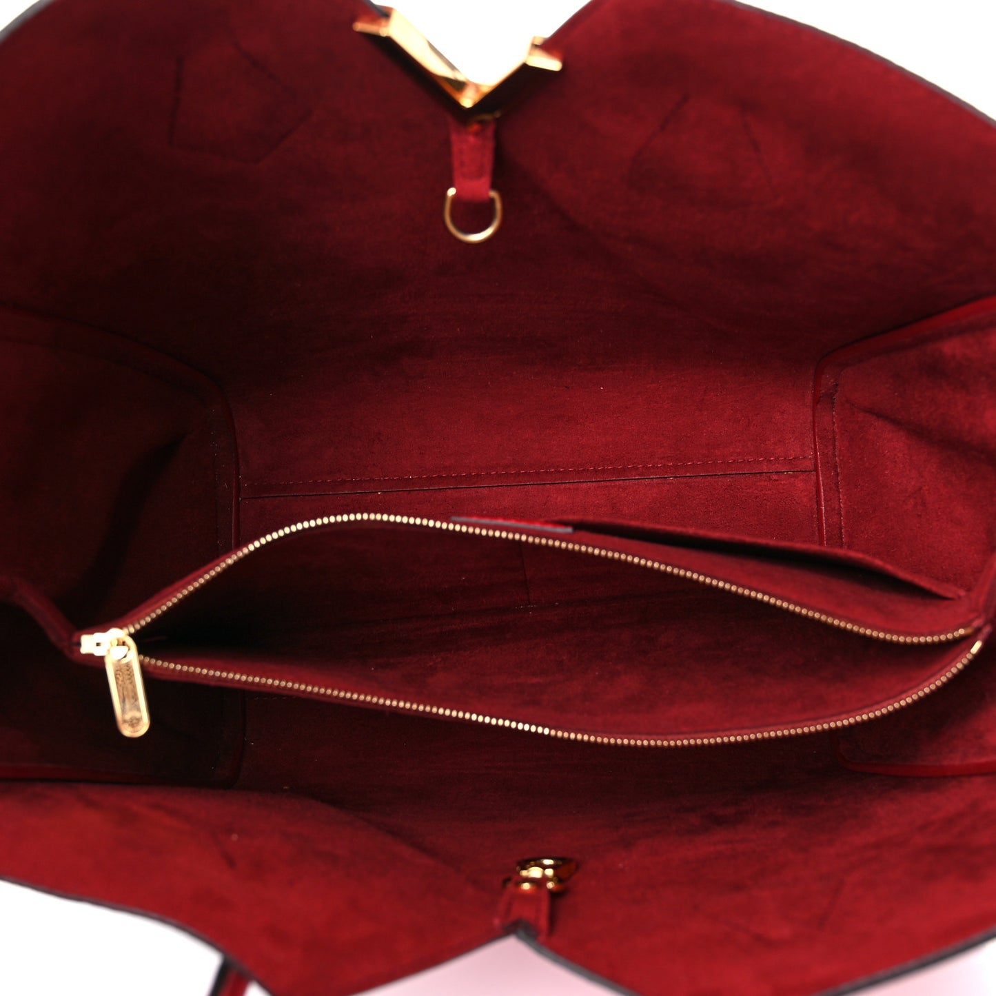 Calfskin Monogram Kimono Tote Cherry