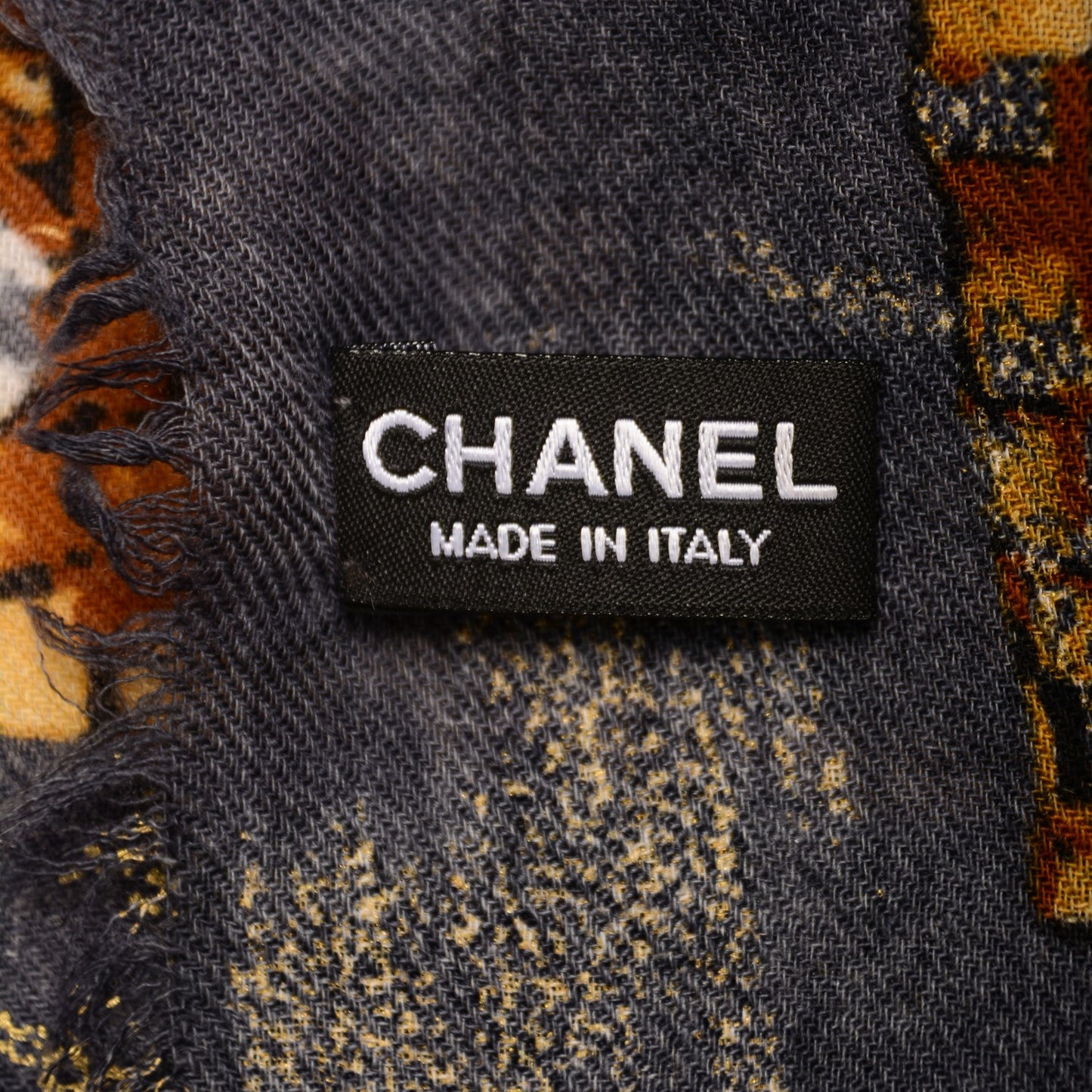 Cashmere Mosaic CC Logo Scarf