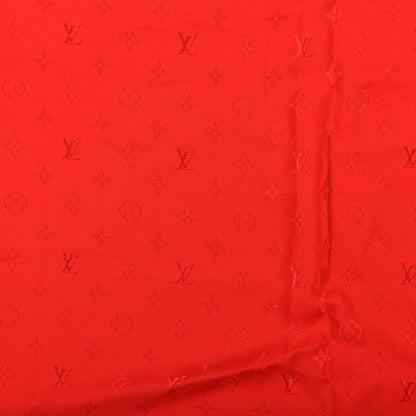 Louis Vuitton Silk Monogram Scarf Rouge 3 of 4