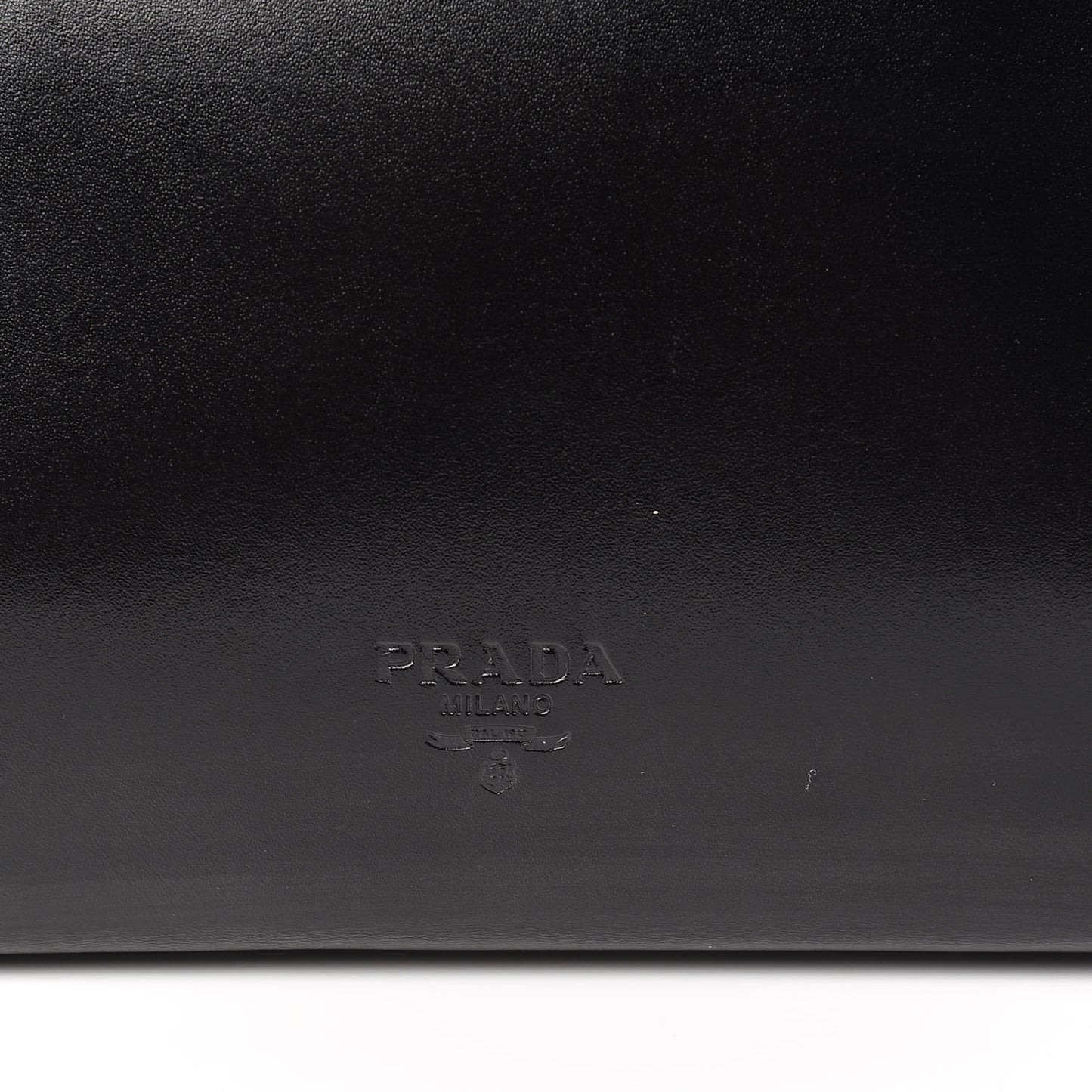 Calfskin Top Lock Bag Nero Black