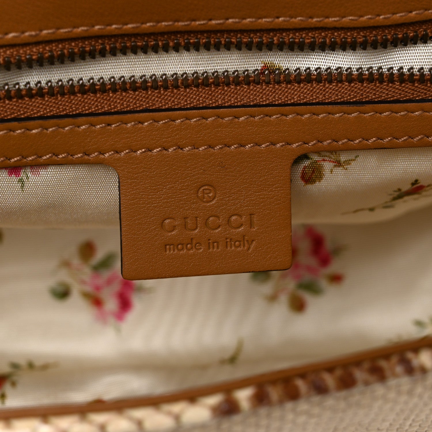 Gucci Raffia Elaphe Matelasse Small GG Marmont Shoulder Bag Natural Cream Brown 6 of 14