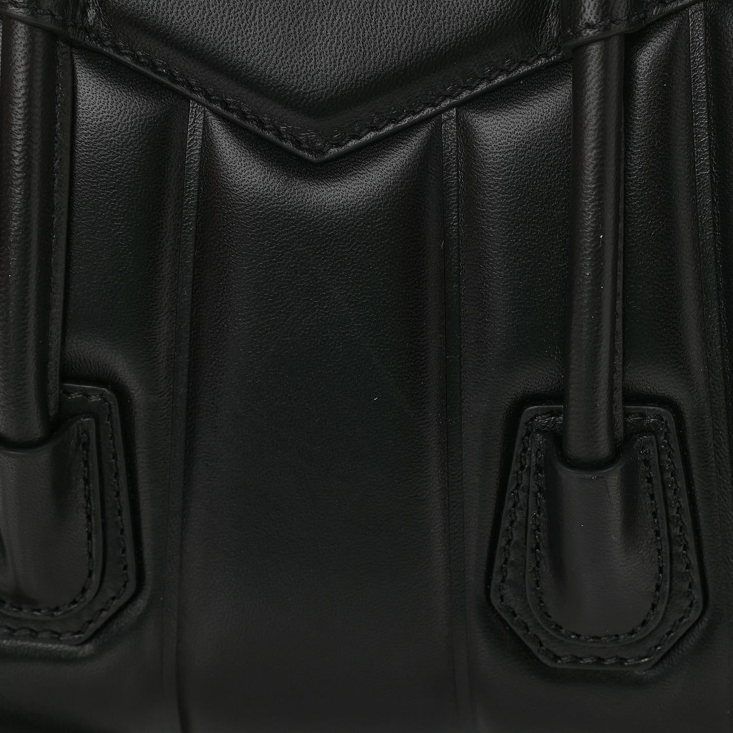 Box Calfskin Padded Mini Lock Antigona Shoulder Bag Black