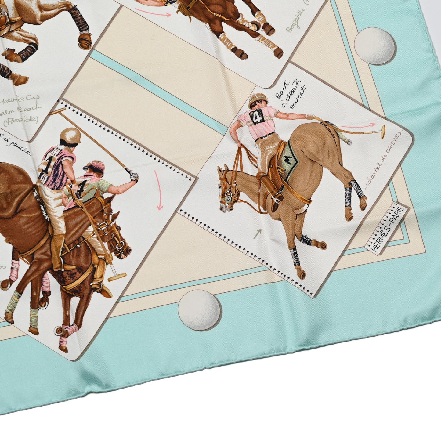 Silk Hermes Cup Palm Beach Scarf 90