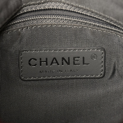 Chanel Crumpled Calfskin Quilted Medium Elastic Flap Bordeaux 6 of 7