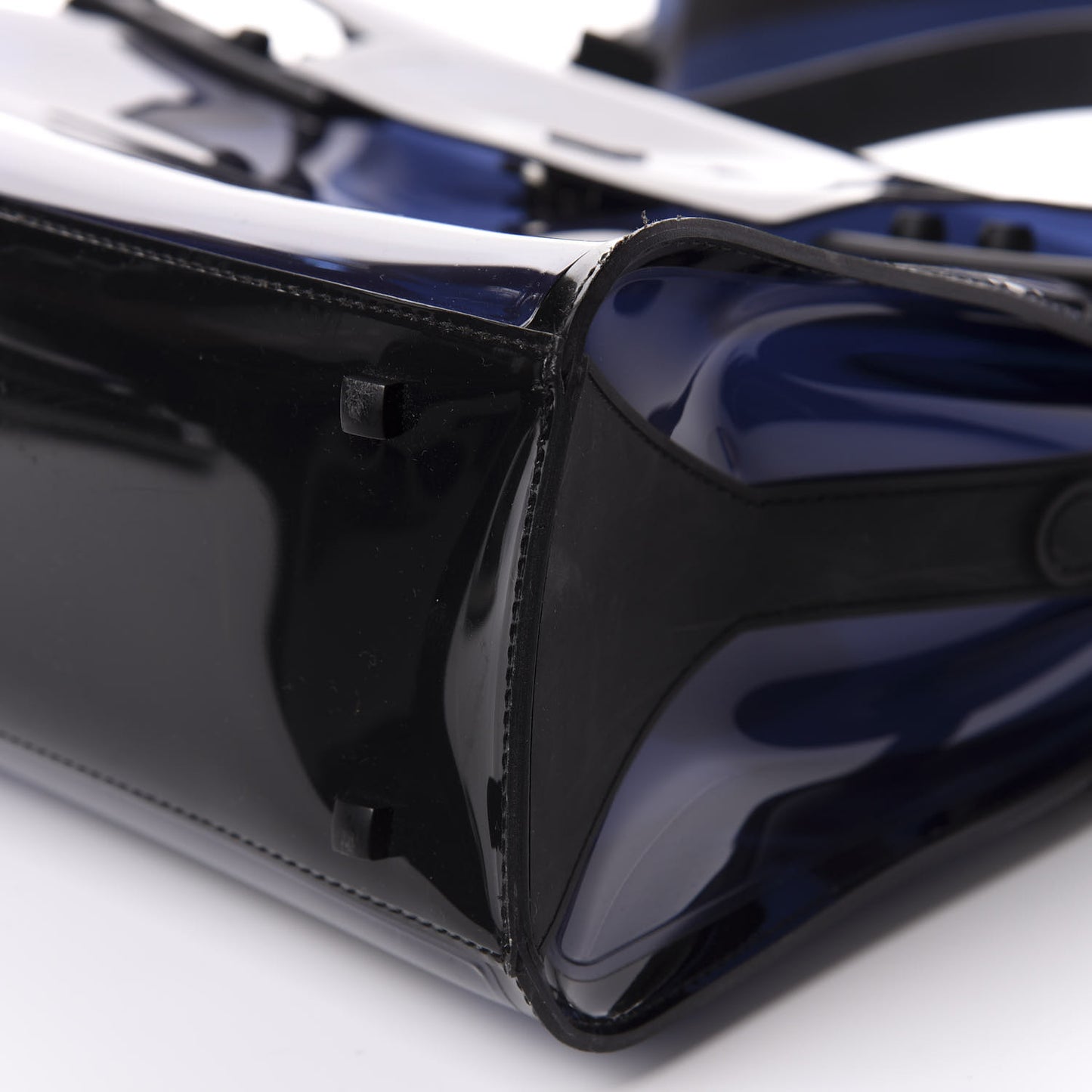 PVC Tempete Dark Night Satchel Blue De Prusse