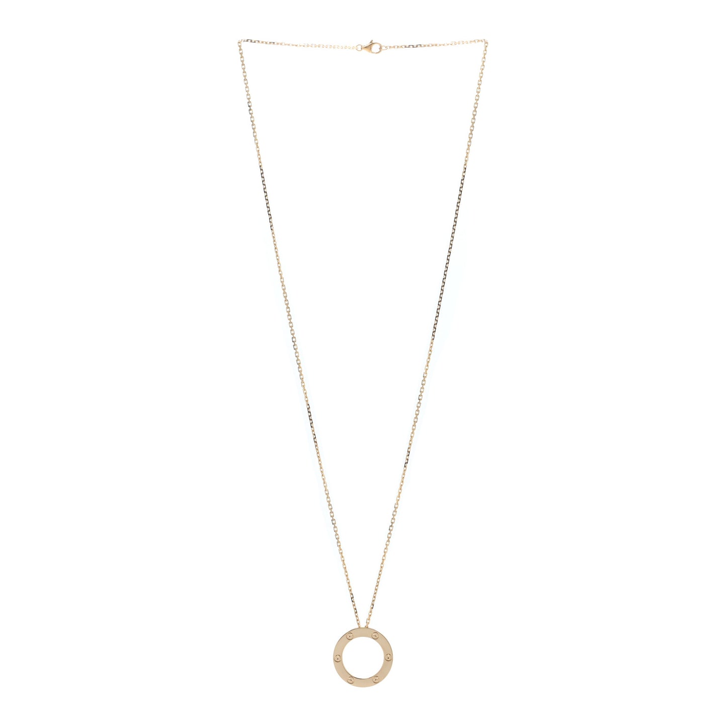 18K Yellow Gold LOVE Pendant Necklace
