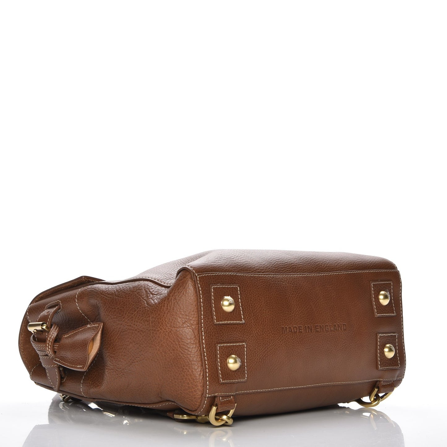 Natural Leather Cara Delevigne Convertible Satchel Oak