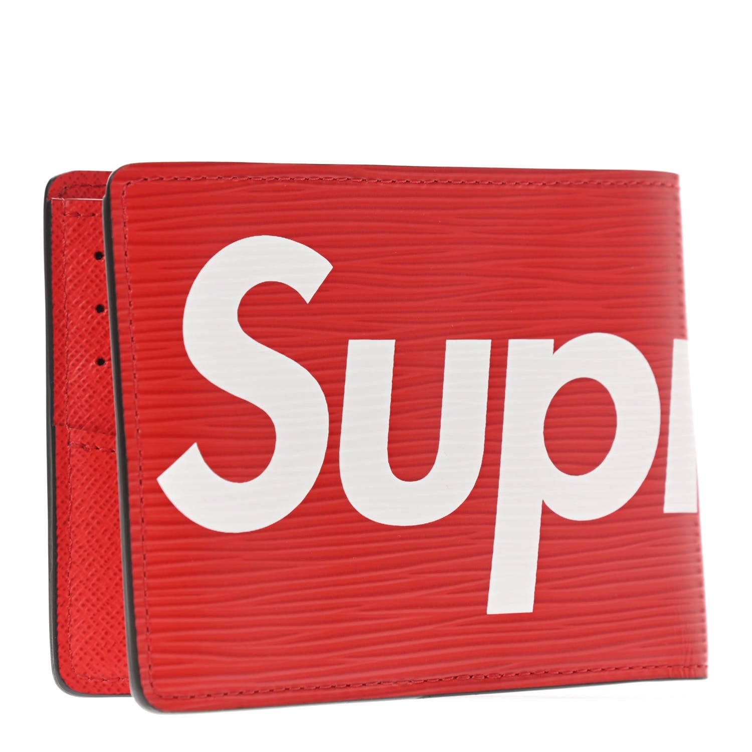 Louis Vuitton X SUPREME Epi Slender Wallet Red 3 of 6