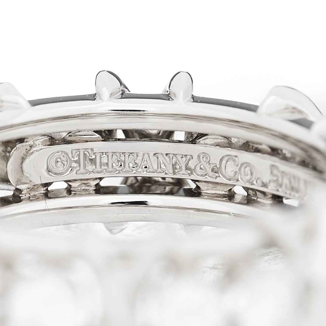 Platinum Diamond Schlumberger Sixteen Stone Ring 49 5