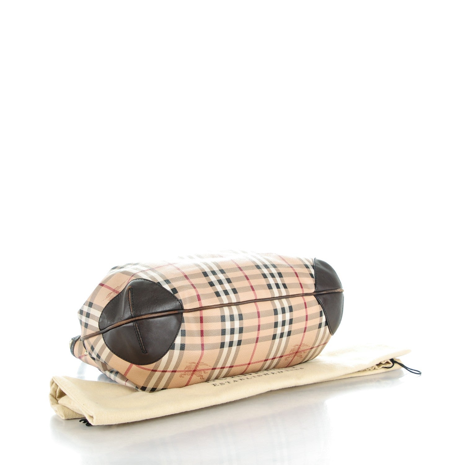 Burberry Haymarket Check Medium Willenmore Hobo Chocolate 4 of 13