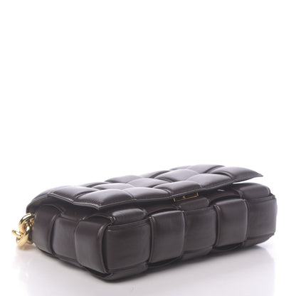 Bottega Veneta Lambskin Maxi Intreccio Padded Chain Cassette Crossbody Bag Black 4 of 9