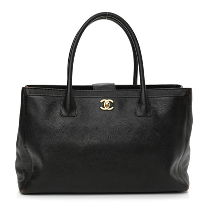 Chanel Calfskin Cerf Executive Shopper Tote Black 1 of 17