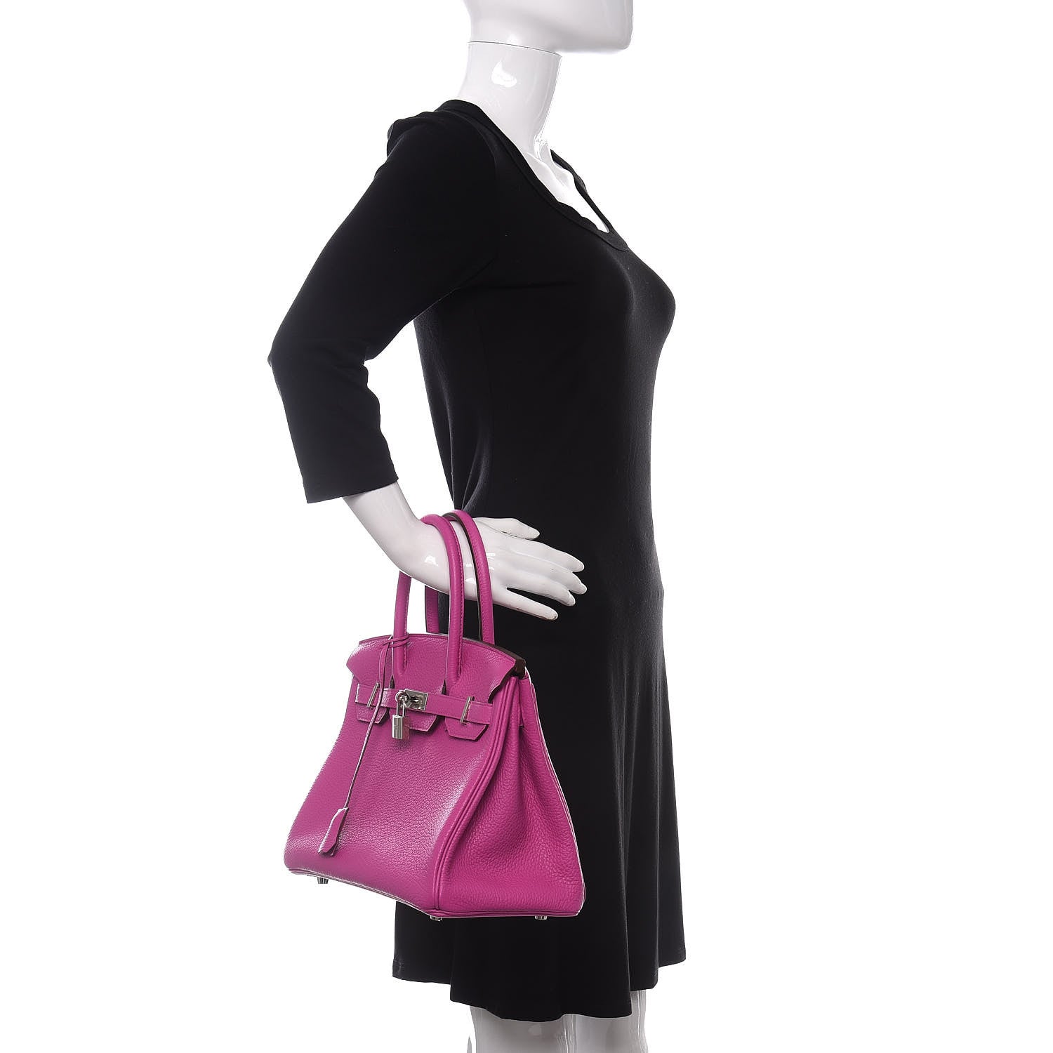 Hermes Taurillon Clemence Birkin 30 Magnolia 2 of 11