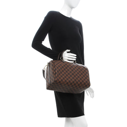 Louis Vuitton Damier Ebene Speedy Bandouliere 30 3 of 9
