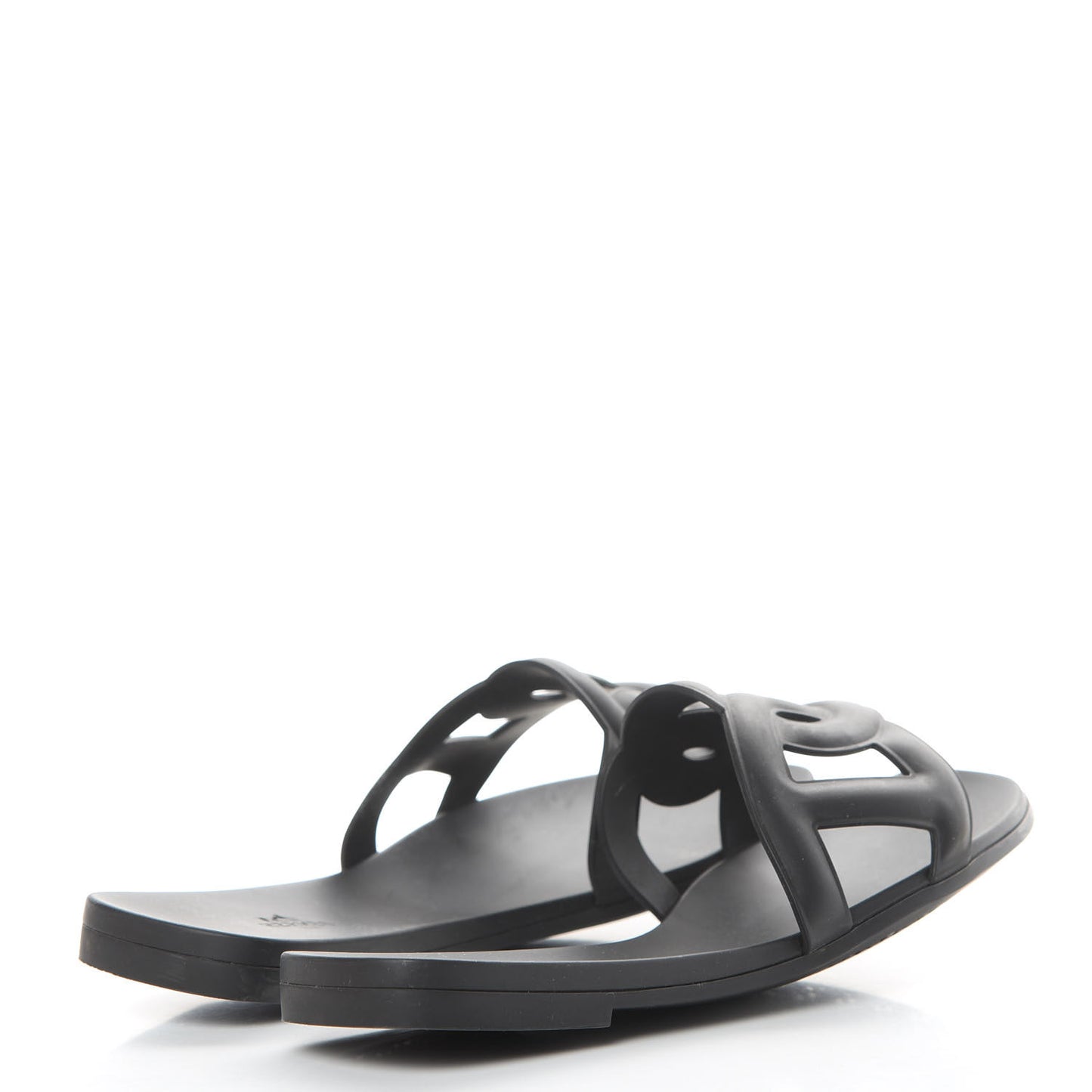 Rubber Aloha Sandals 39 Black