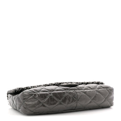 Chanel Metallic Calfskin Quilted Medium Chain Me Flap Grey 4 of 10