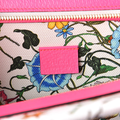 Gucci Canvas Medium Flora Tote Fuchsia 5 of 8