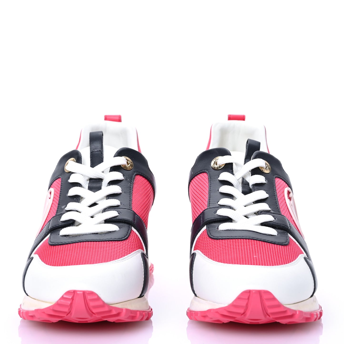 Calfskin Run Away Sneakers 38.5 Framboise Pink