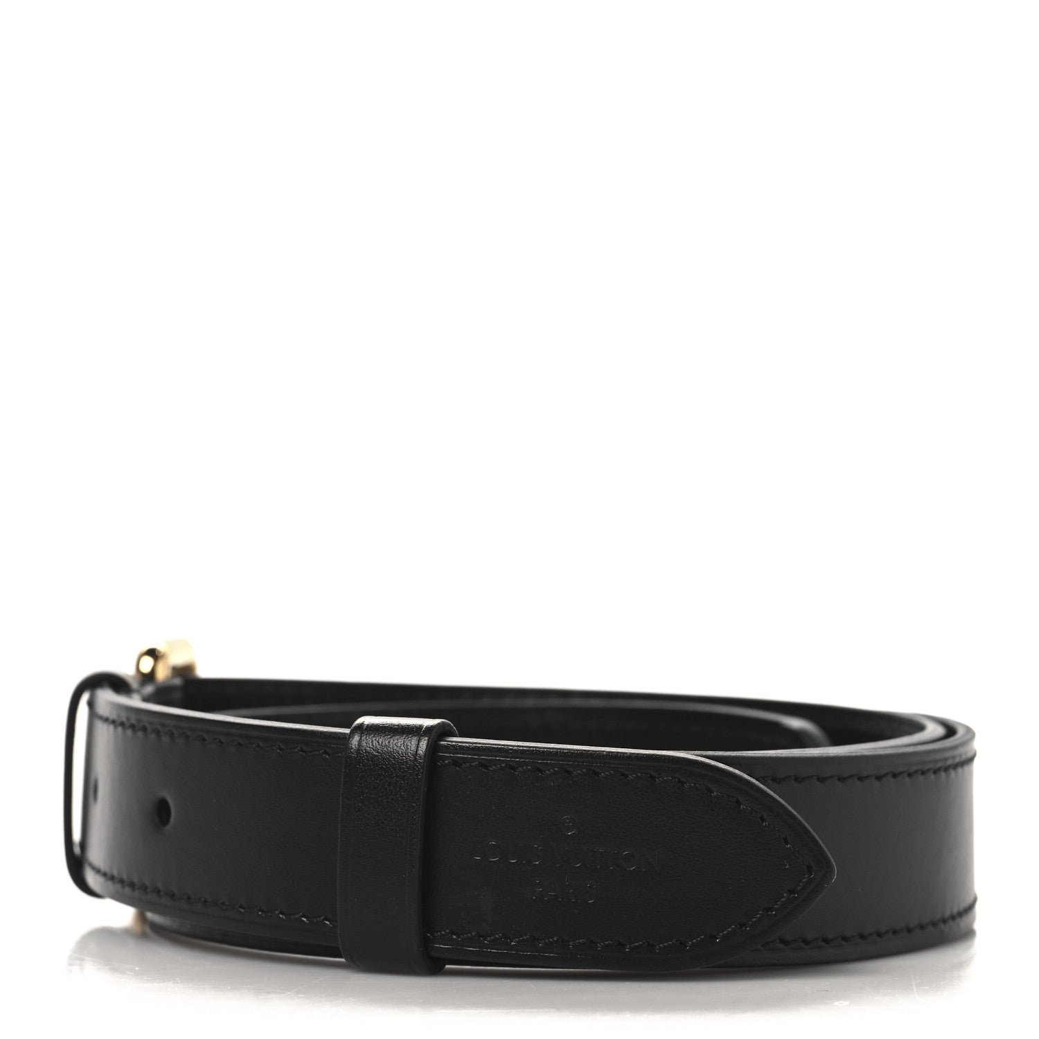 Louis Vuitton Calfskin Odeon PM Adjustable Shoulder Strap Black 2 of 3