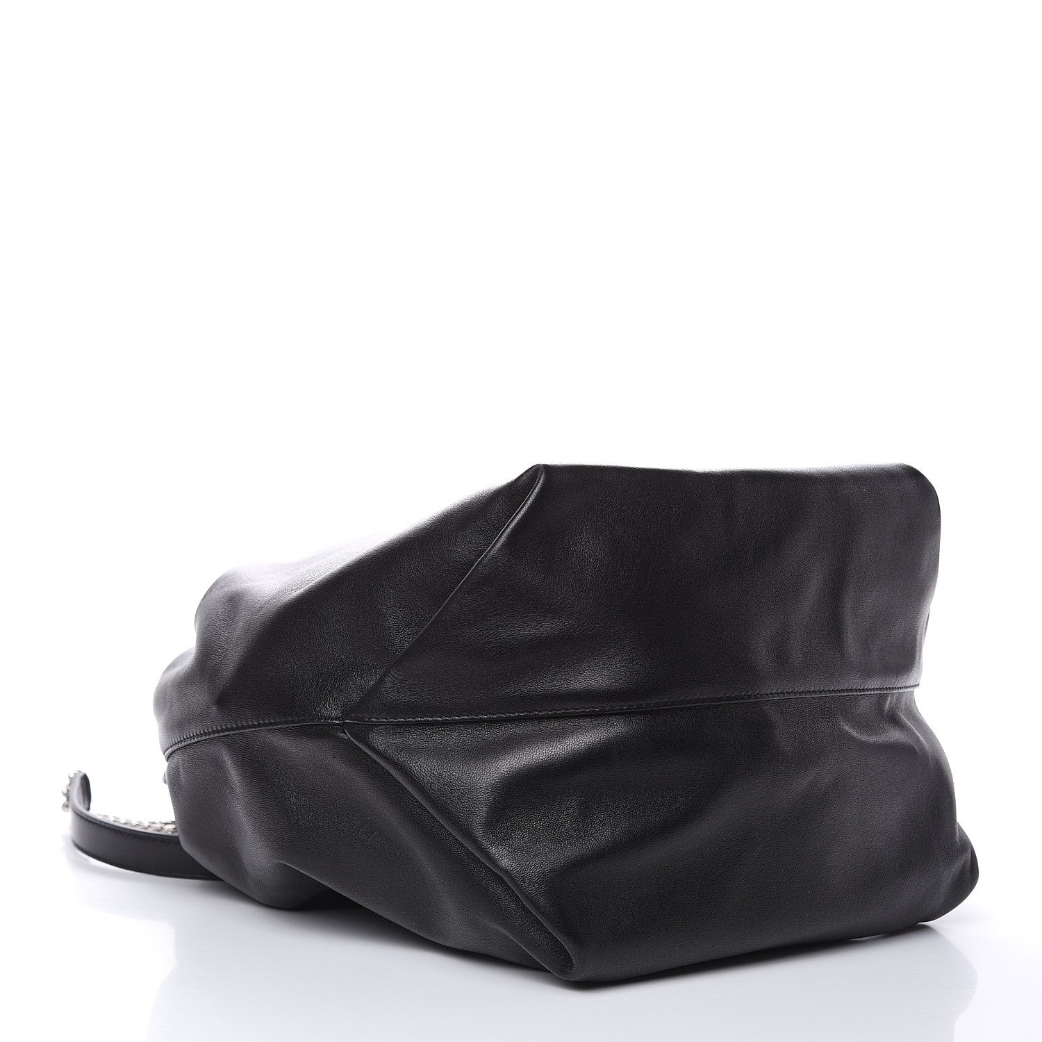 Saint Laurent Lambskin Teddy Drawstring Bag Black 5 of 11