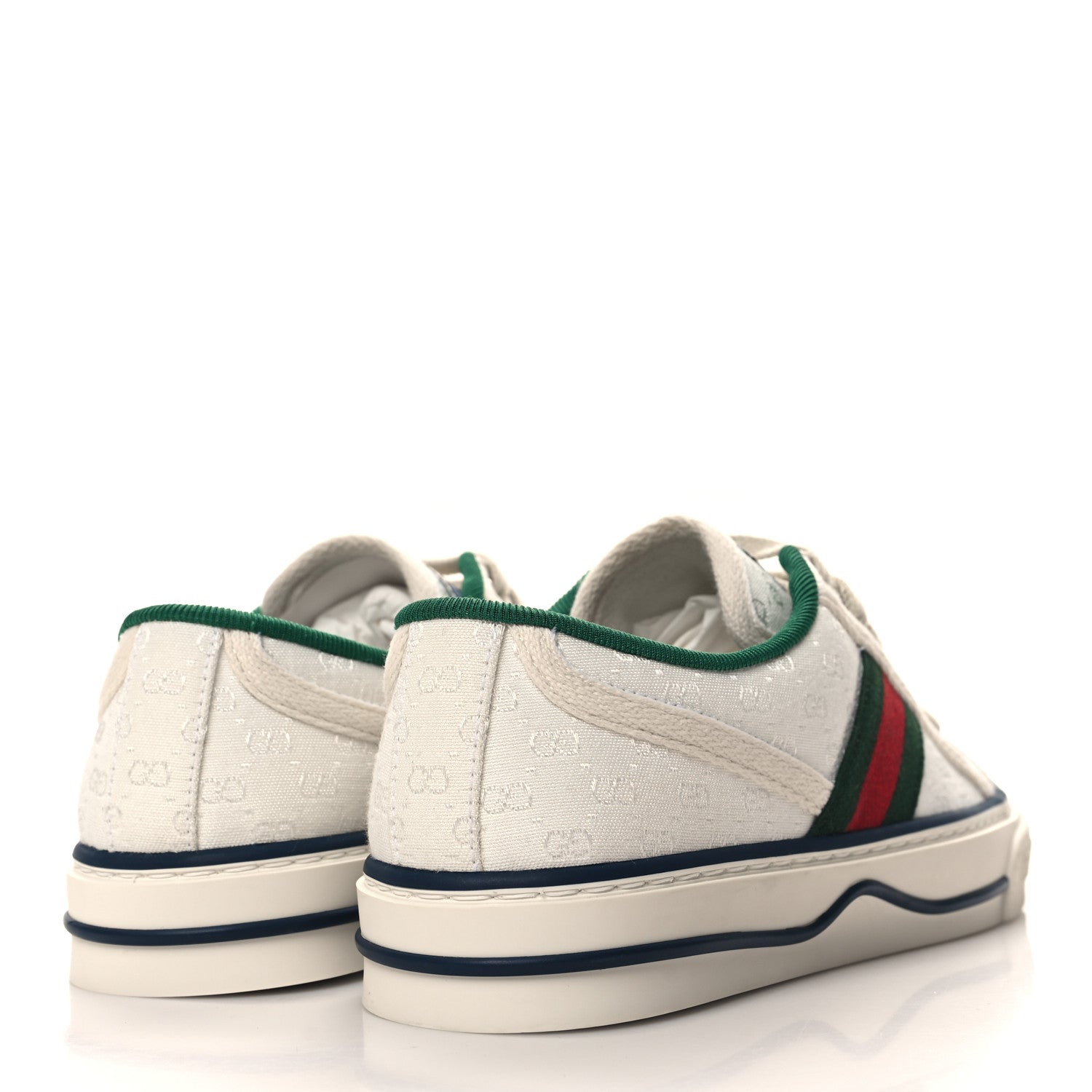 Gucci Jacquard Mini GG Monogram Web Womens 1977 Tennis Sneakers 34.5 White 4 of 8