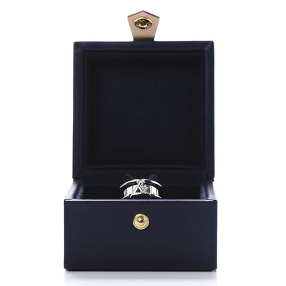 Louis Vuitton 18K White Gold Diamond Volt One Band Ring 55 7.25 6 of 6