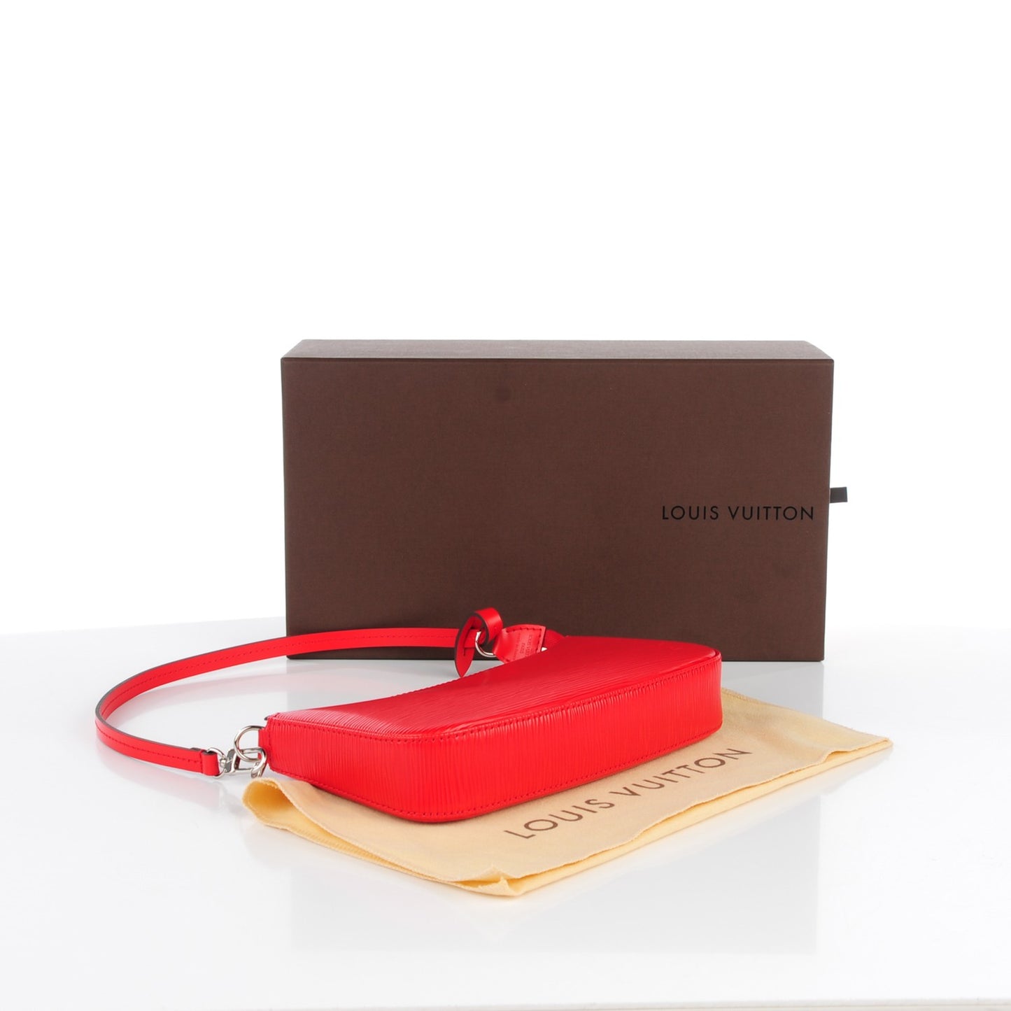 Epi Pochette Accessories NM Coquelicot