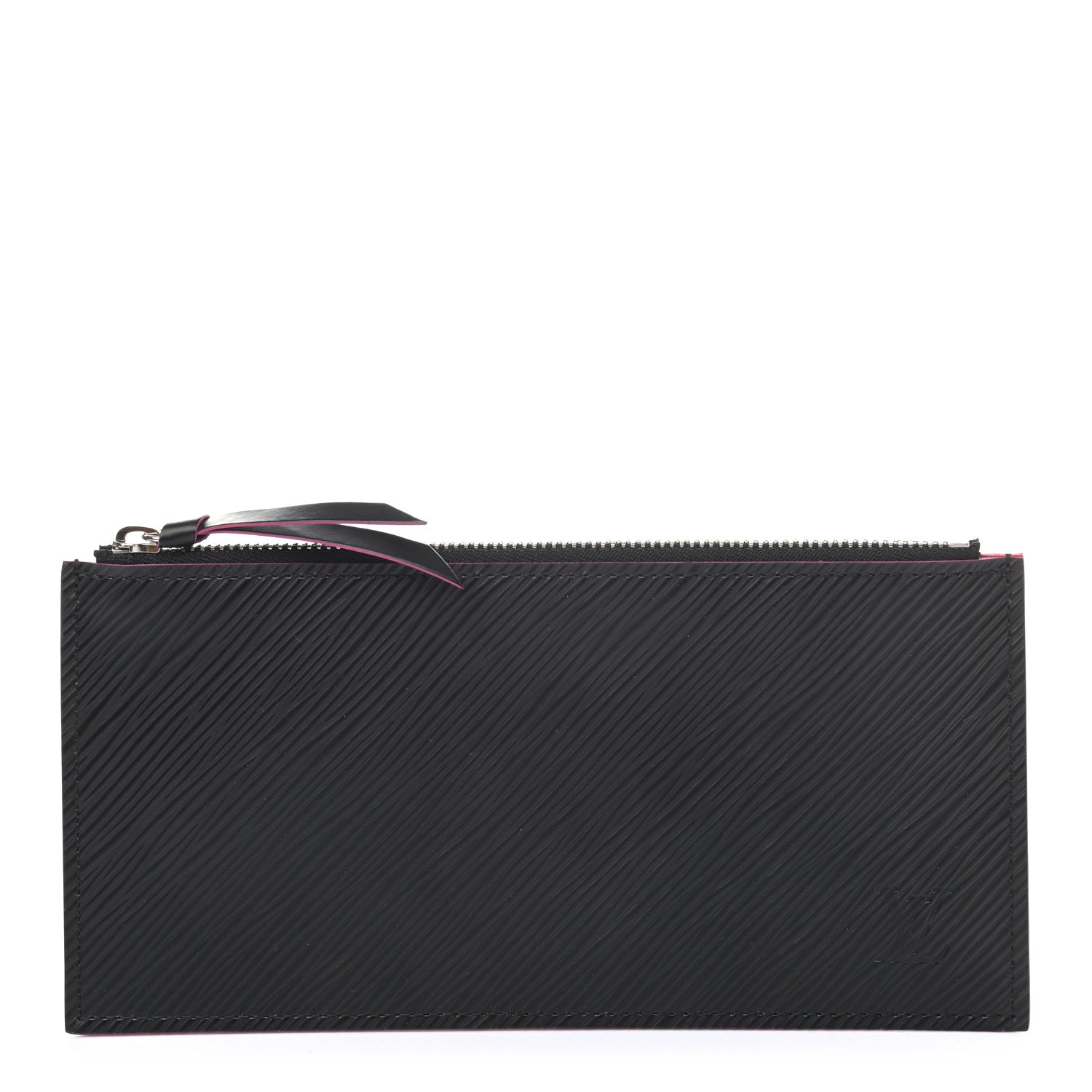 Louis Vuitton Epi Felicie Chain Wallet Zippered Insert Black Hot Pink 1 of 6