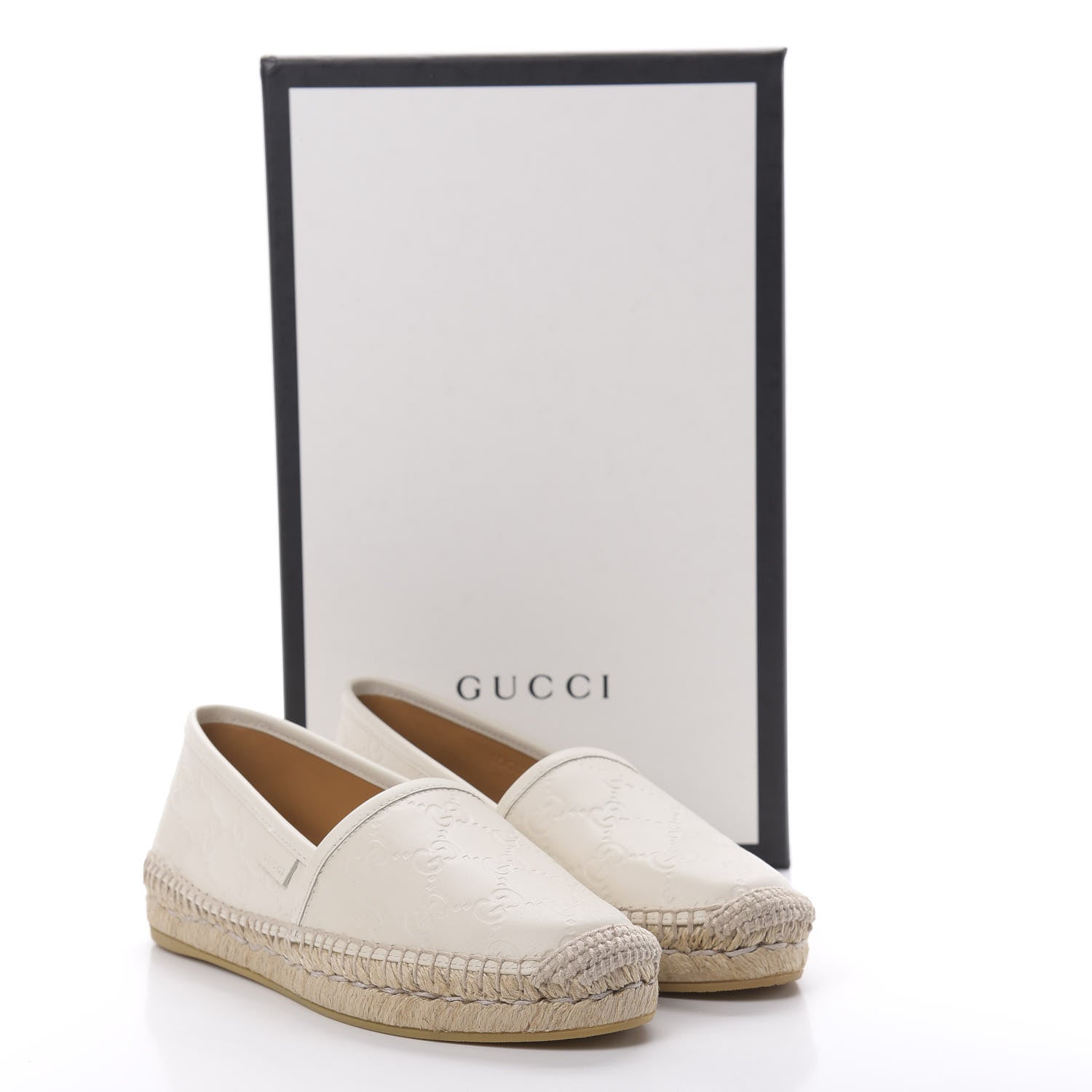 Gucci Guccissima Signature Espadrilles 35 Mystic White 8 of 8