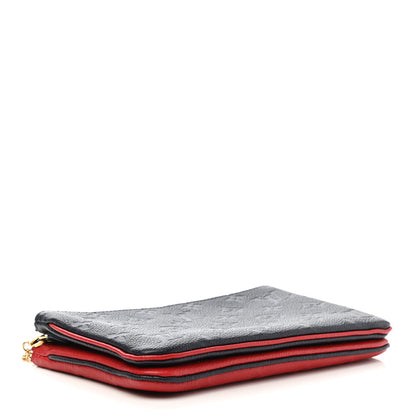 Louis Vuitton Empreinte Double Zip Pochette Marine Rouge 3 of 8