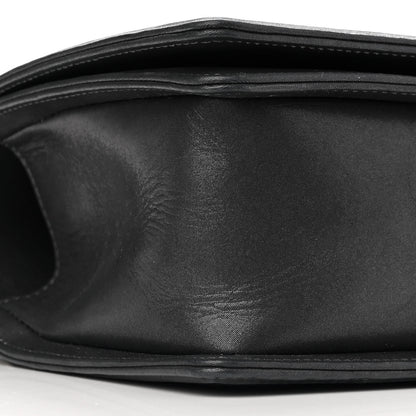 Chanel Iridescent Calfskin Embellished Double Stitch Medium Boy Flap Charcoal 9 of 16