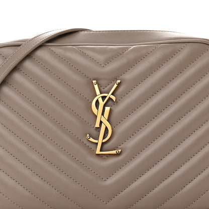 Saint Laurent Calfskin Matelasse Monogram Lou Camera Bag Greyish Brown 8 of 11
