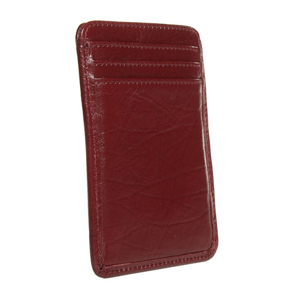 Chanel Aged Calfskin Quilted Cambon Card Case Holder Dark Red 3 of 8