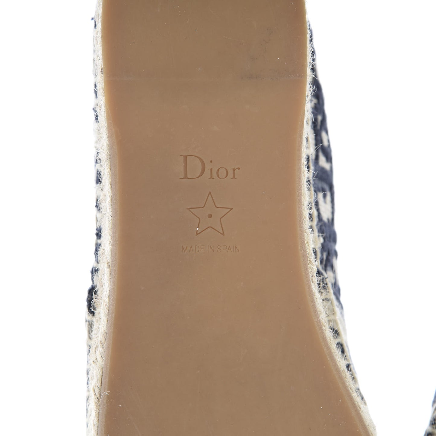 Oblique Embroidered Granville 15mm Espadrilles 38.5 Deep Blue
