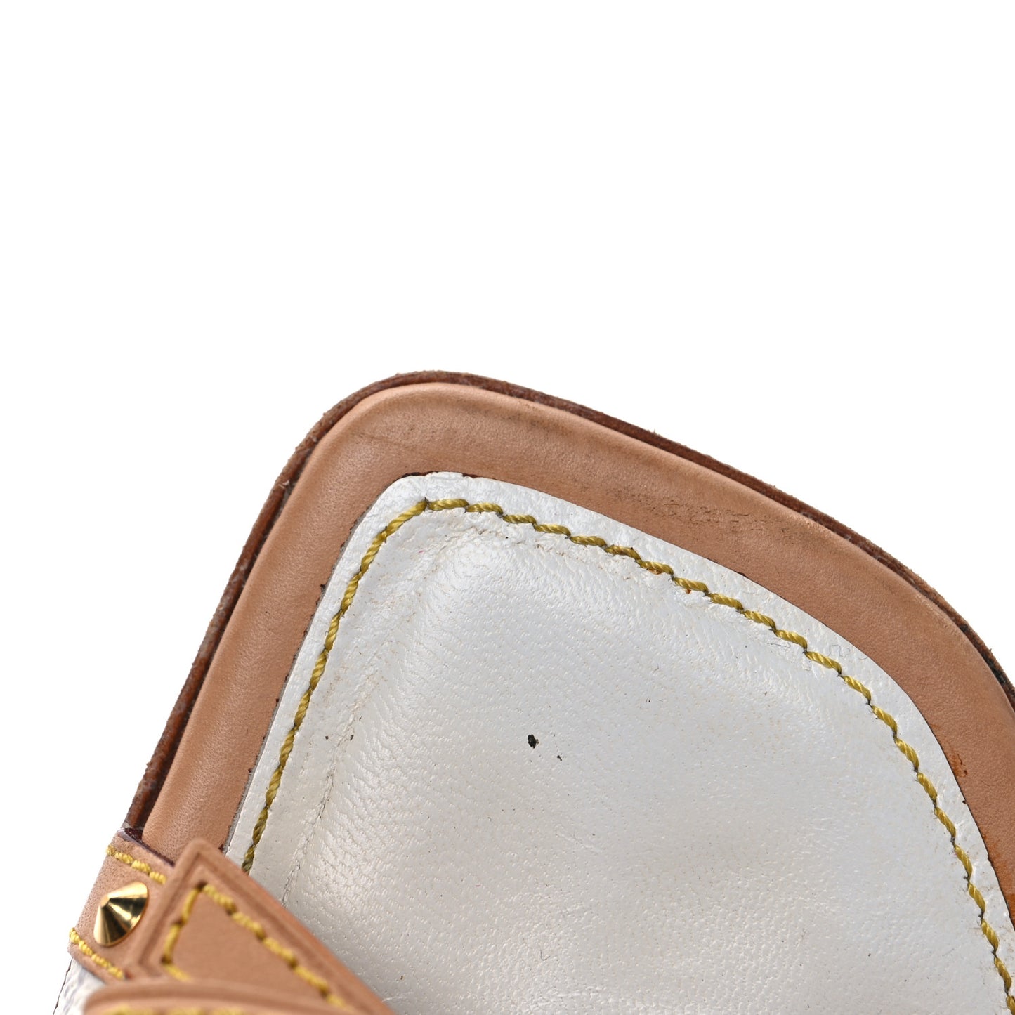 Monogram Multicolor Bow Wedge Sandals 40 White