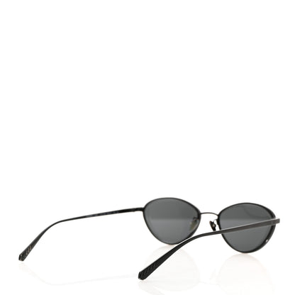 Chanel Metal Cat Eye Sunglasses 4255 Black 4 of 12