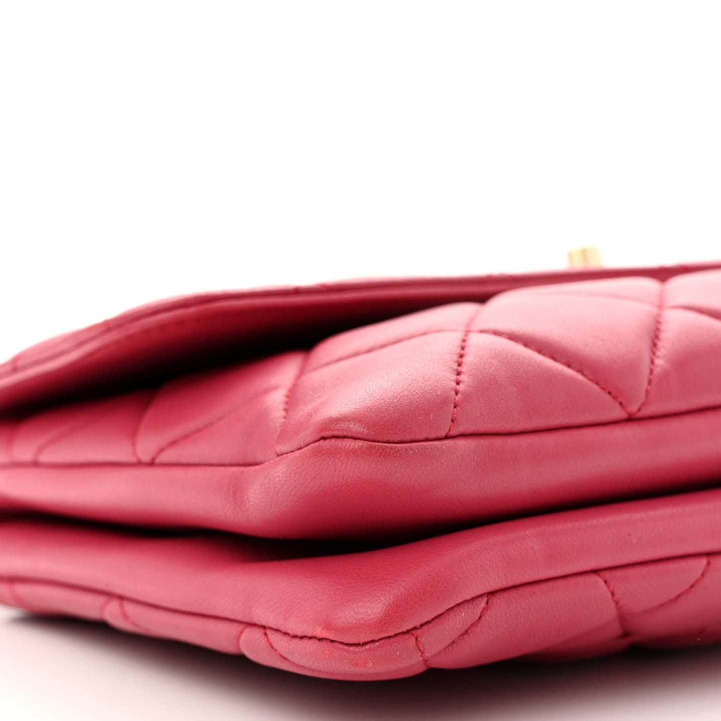 Lambskin Quilted Medium Trendy CC Flap Pink
