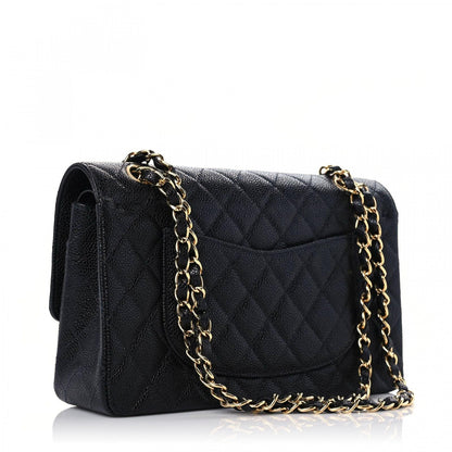 Chanel Caviar Quilted Medium Double Flap Black 3 of 14