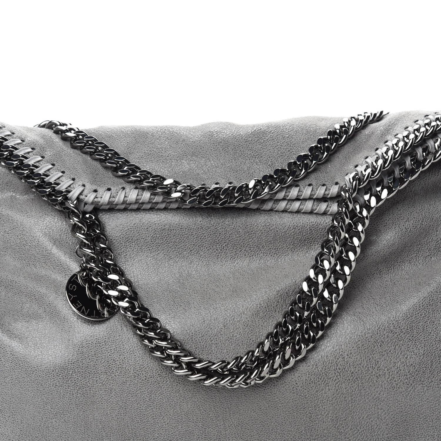 Stella McCartney Shaggy Deer Falabella Fold Over Tote Grey 12 of 12