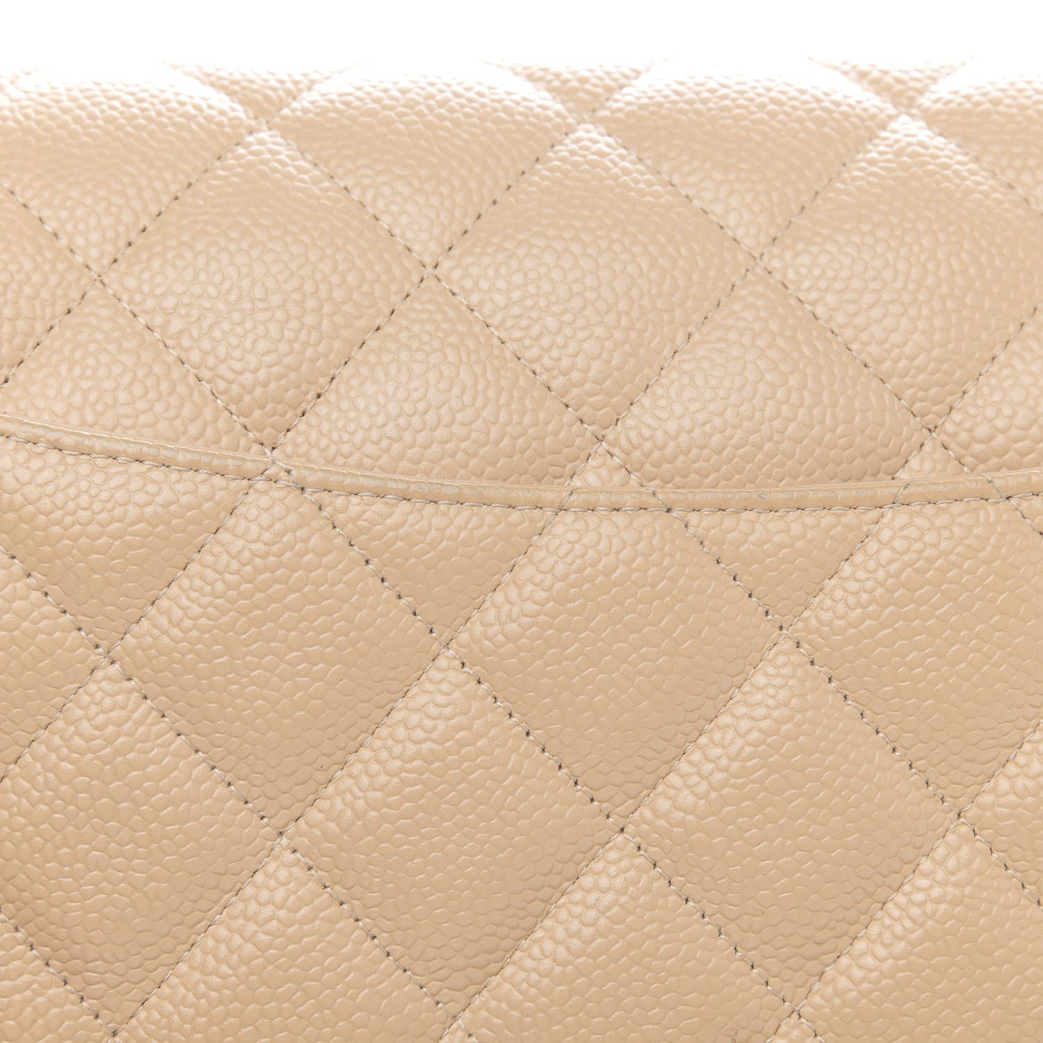 Chanel Caviar Quilted Jumbo Double Flap Light Beige 10 of 16