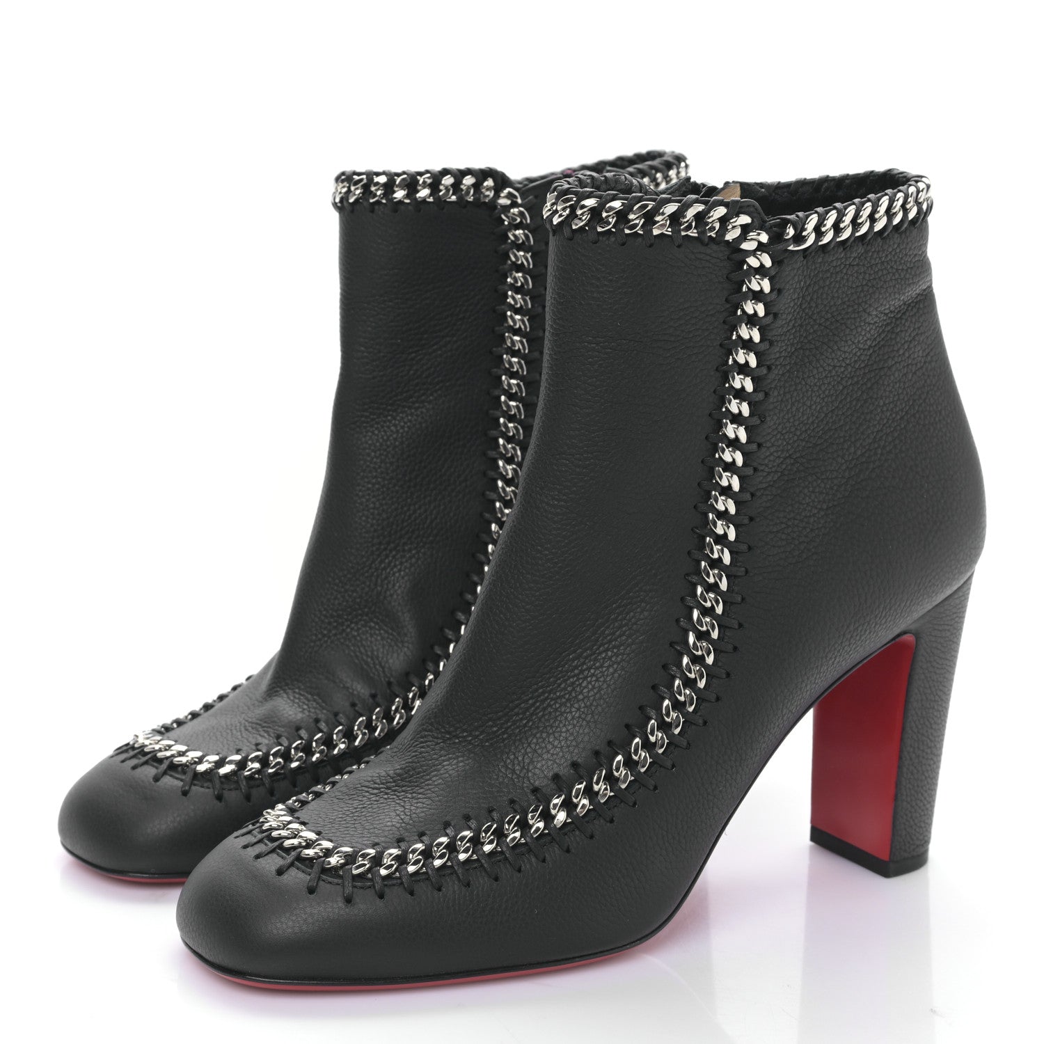 Christian Louboutin Calf Morphee Catenabontina 85 Booties 40 Black 3 of 7